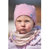  Csomós sapka, egyszínű, rózsaszín
