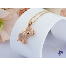  Csönge antiallergén kiselefántos medálos nyaklánc-18K nyaklánc