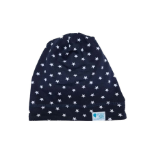  Csősapka kétrétegű extra, csillag, kék babasapka, sál