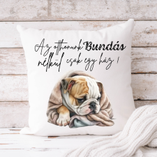 csucsajandek Angol Bulldog párnahuzat - Saját névvel lakástextília