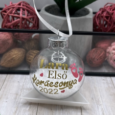 csucsajandek Egyedi karácsonyi gömb - Első karácsony karácsonyfadísz