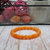 csucsajandek Festett jáde karkötő - narancs