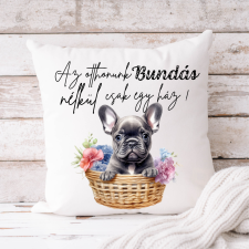 csucsajandek Franica Bulldog párnahuzat - Bármilyen névvel kérhető lakástextília
