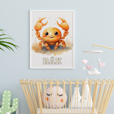 csucsajandek Horoszkópos falikép - Rák grafika, keretezett kép