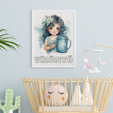 csucsajandek Horoszkópos falikép - Vízöntő grafika, keretezett kép