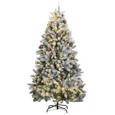  Csuklópántos műkarácsonyfa 300 LED-del és gömbökkel 180 cm műfenyő