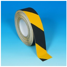  Csúszásgátló szalag, Fokozott érdességű sárga és veszélyre figyelmeztető, 50mm x 18.3m munkavédelem