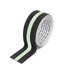  Csúszásmentes ragasztószalag (5 m x 50 mm) - foszforeszkáló-fekete ragasztószalag