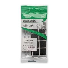 Csúsztatófilc öntapadó, 20 x 20 mm fekete, 20 db/levél (3341551) bútor
