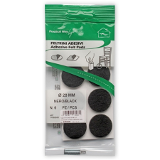  Csúsztatófilc öntapadós 28mm fekete bútor