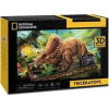 Cubic Fun CUBICFUN 3D puzzle játék 44 darabos National Geographic Triceratopsz (306-DS1052HPUZZLE 3 D)