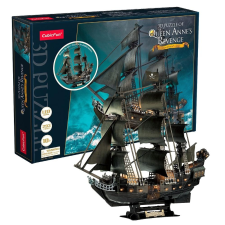 Cubic Fun CubicFun 3D puzzle Queen Anne's Revenge kalózhajó LED világítással puzzle, kirakós