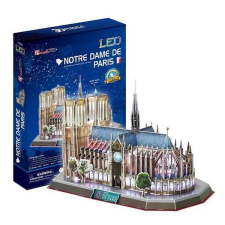 CubicFun 3D LED puzzle 149 db-os Párizsi Notre Dame puzzle, kirakós