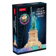 CubicFun 3D LED puzzle 79 db-os Szabadság-szobor puzzle, kirakós