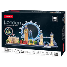 CubicFun 3D puzzle City Line London LED-es-186db-os puzzle, kirakós