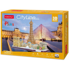 CubicFun 3D puzzle játék 114 darabos CityLine Párizs 3D puzzle, kirakós