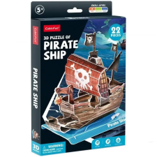 CubicFun 3D puzzle játék 22 darabos Kalózhajó puzzle, kirakós