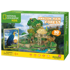 CubicFun 3D puzzle játék 67 darabos Amazon esőerdő puzzle, kirakós