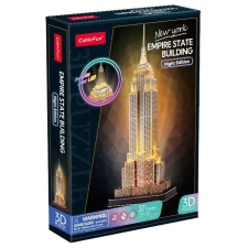  CubicFun Empire State Building LED Light 3D Puzzle L539h puzzle, kirakós