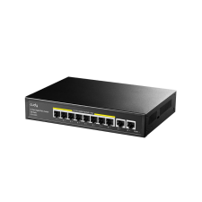 Cudy 10-Port Gigabit PoE+ Switch (GS1010PE) (GS1010PE) hub és switch