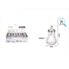  CUKORTARTÓ ADAGOLÓVAL ÜVEG 200ML 7X13CM konyhai eszköz