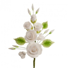  Cukorvirág "Fehér csokor" 13cm sütés és főzés