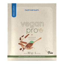 Cukrászom Vegan Pro - 30 g - csokoládé-fahéj steviával - Nutriversum vitamin és táplálékkiegészítő