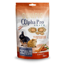Cunipic Alpha Pro Snack Carrot 50g rágcsáló eledel