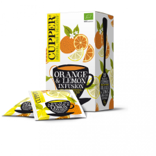  Cupper bio orange&amp;lemon narancs-citrom gyümölcstea 20 db 50 g tea
