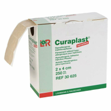 Curaplast® sensitive 2x4cm vérvételi törlő, 250db/dob gyógyhatású készítmény