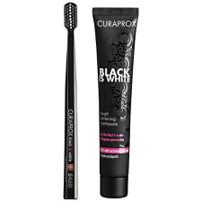Curaprox Black is White 90 ml fogkrém + fogkefe fogkefe