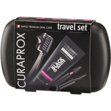 Curaprox Travel Set Black is White fogkefe