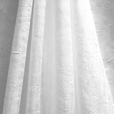 Curtain Gyűrt voile függöny anyag méteráru, fehér 290 cm magas - maradék darabok lakástextília