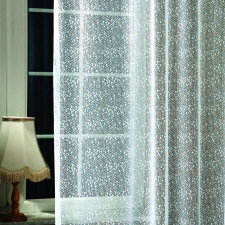 Curtain Jacquard csipke függöny anyag, egyszerű, szórt mintával, 330 cm magas lakástextília