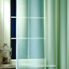 Curtain LILIANA, félorganza fényáteresztő függöny anyag - türkiz, 180 cm magas
