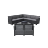 CURVER Claire V 9 személyes kerti bútor garnitúra vigo tárolós asztallal grafit