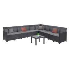 CURVER Claire XV 10 személyes sarokgarnitúra orlando asztallal kerti bútor