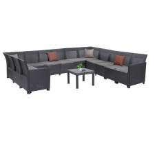 CURVER Claire XVI 12 személyes sarokgarnitúra orlando asztallal kerti bútor