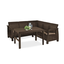 CURVER Corfu relax small sarokgarnitúra lyon asztallal kerti bútor