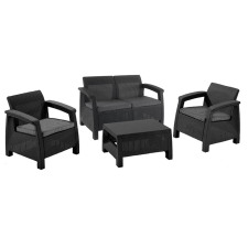 CURVER Corfu set II kerti bútor garnitúra grafit kerti bútor