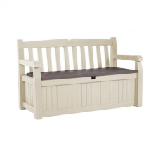 CURVER Eden Garden Bench pad és tároló, barna-beige színben kerti bútor