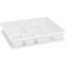 CURVER Edényszárító, tálcával, 45x38x8,8 cm, CURVER, fehér konyhai eszköz