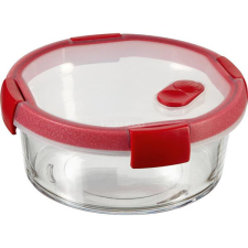 CURVER Ételtartó, kerek, üveg, 1,2 l, CURVER "Smart Cook", piros uzsonnás doboz
