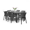 CURVER Evody 6+1 kerti bútor garnitúra szett grafit