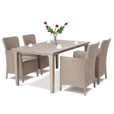 CURVER Futon 4+1 kerti bútor garnitúra cappuccino kerti bútor