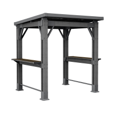 CURVER Grill gazebo műanyag kerti pavilon grafit kerti bútor