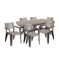 CURVER Juliemore 6+1 kerti Bútor garnitúra szett - cappuccino kerti bútor