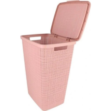 CURVER Jute szennyeskosár 58L fedéllel rózsaszín (3253924841472) bútor