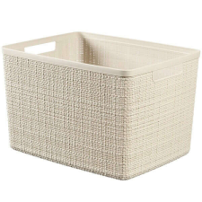 CURVER Jute tárolókosár - 36x23x28 cm - krém színű bútor