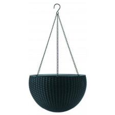 CURVER Keter rattan hatású függeszthető virágtartó cserép 229544, 17199246 kerti tárolás
